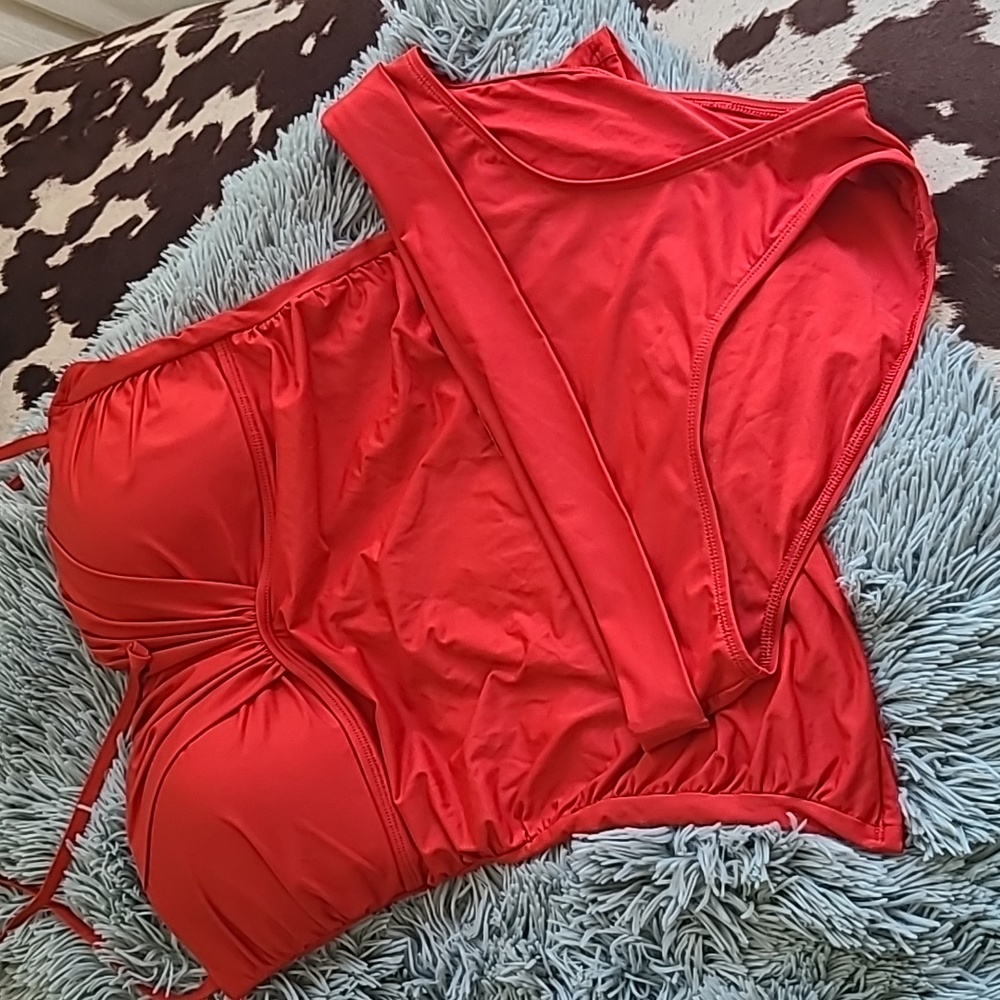 Skye Tankini Red Like New So Sexy Gorgeous Red Large - Picture 6 of 7